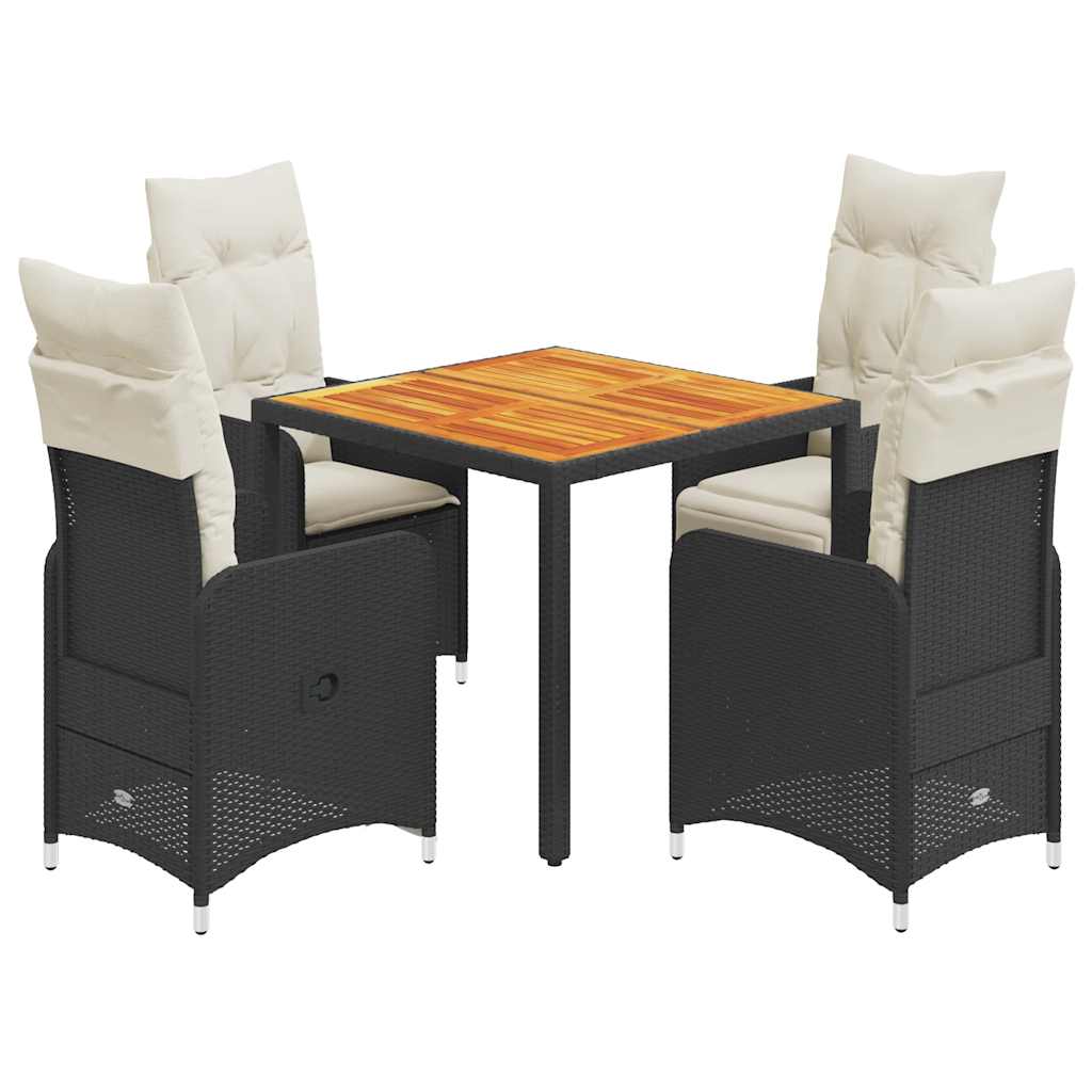 8721102487033_a_en_hd_1 vidaXL 5 Piece Garden Bistro Set with Cushions Black Poly Rattan - Image 2