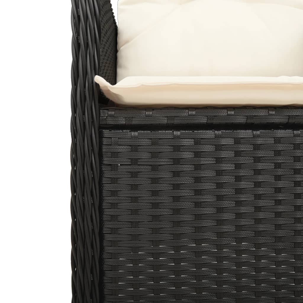 8721102487040_g_en_hd_4 vidaXL 5 Piece Garden Bistro Set with Cushions Black Poly Rattan - Image 6