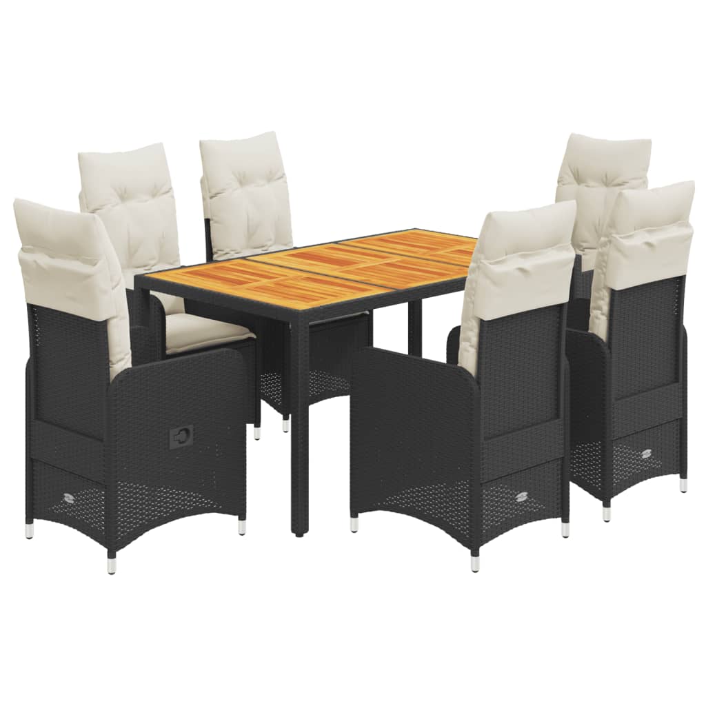 8721102487057_a_en_hd_1 vidaXL 7 Piece Garden Bistro Set with Cushions Black Poly Rattan - Image 2
