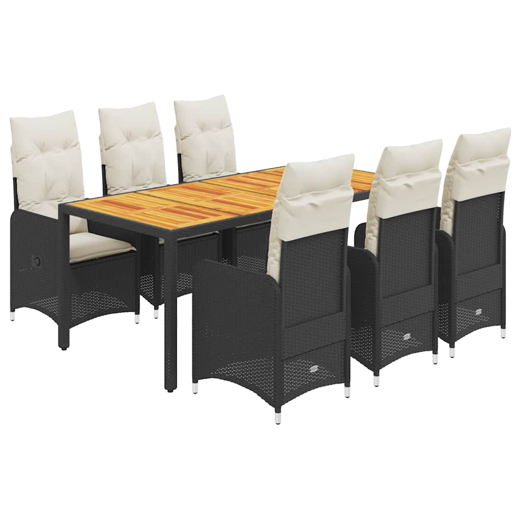 8721102487071_a_en_hd_1 vidaXL 7 Piece Garden Bistro Set with Cushions Black Poly Rattan - Image 2