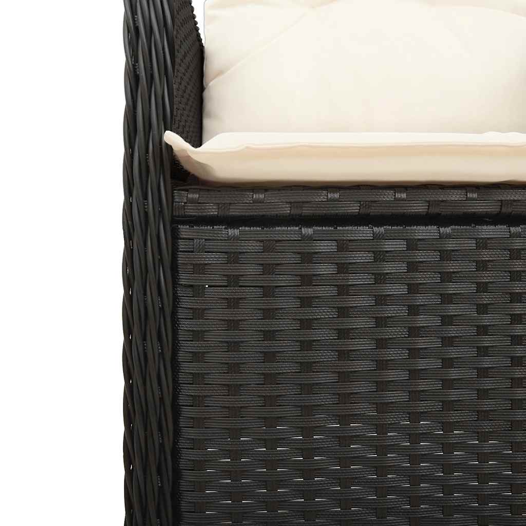 8721102487217_g_en_hd_4 vidaXL 9 Piece Garden Bistro Set with Cushions Black Poly Rattan - Image 6