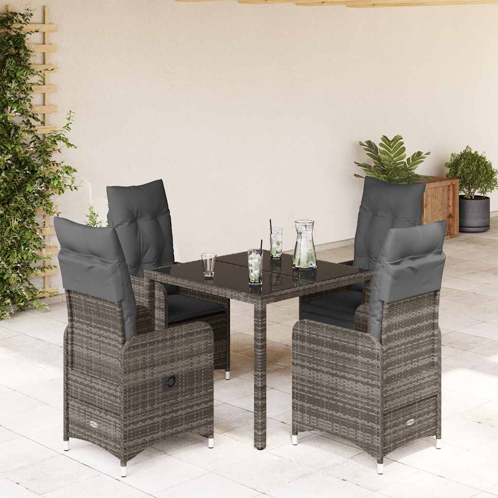 8721102487590_a_en_hd_1 vidaXL 5 Piece Garden Bistro Set with Cushions Grey Poly Rattan - Image 2