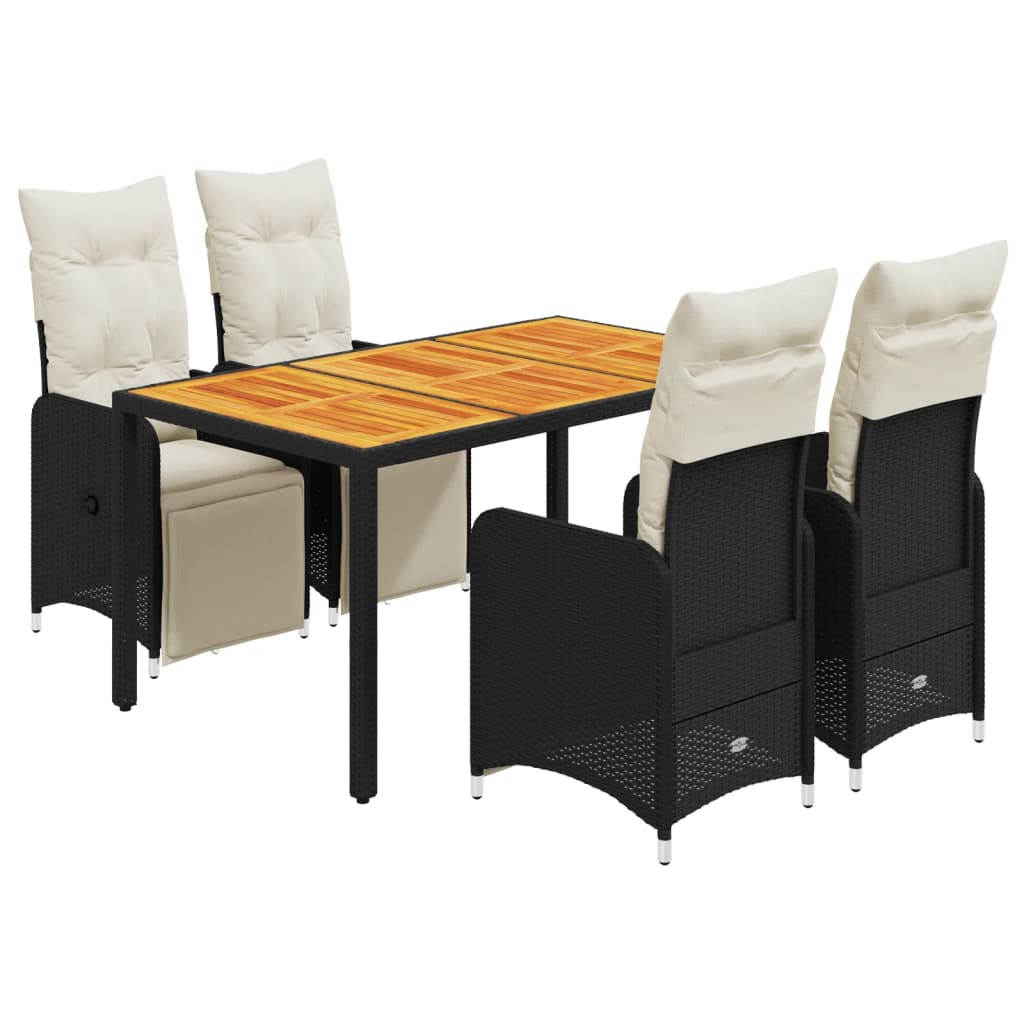 8721102488559_a_en_hd_1 vidaXL 5 Piece Garden Bistro Set with Cushions Black Poly Rattan - Image 2