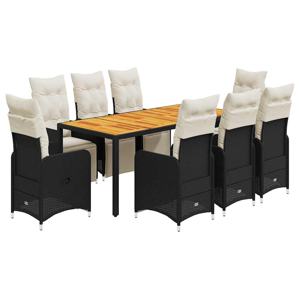 8721102488580_a_en_hd_1 vidaXL 9 Piece Garden Bistro Set with Cushions Black Poly Rattan - Image 2