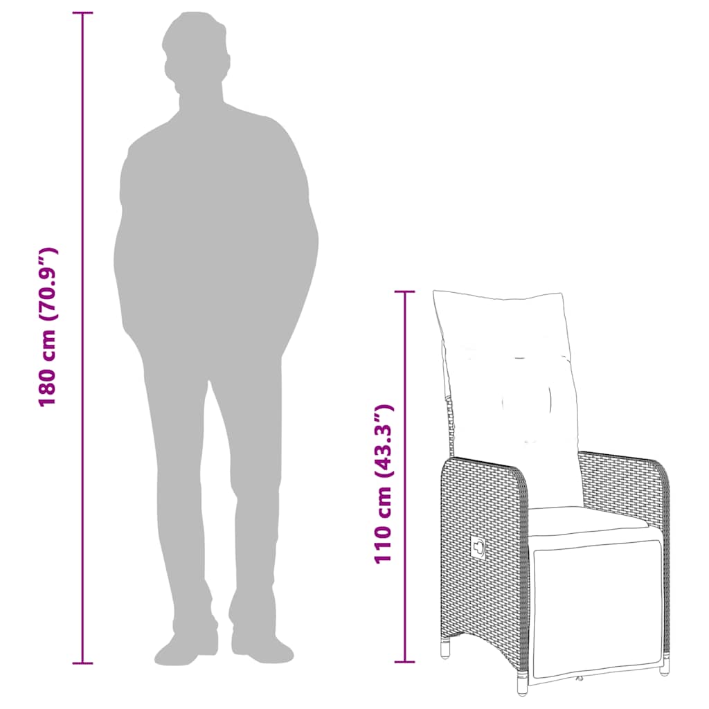 8721102488610_g_en_hd_8 vidaXL 3 Piece Garden Bistro Set with Cushions Black Poly Rattan - Image 10