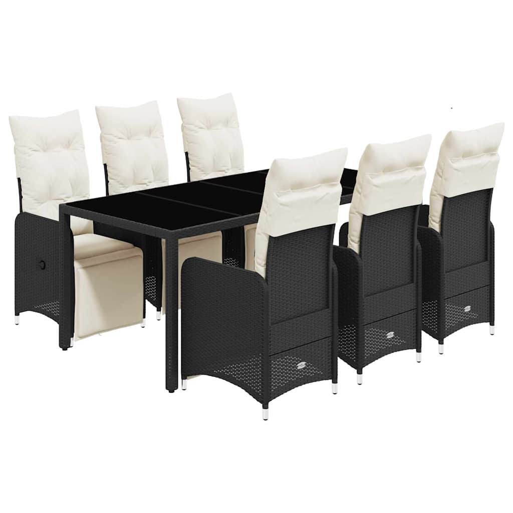 8721102488658_a_en_hd_1 vidaXL 7 Piece Garden Bistro Set with Cushions Black Poly Rattan - Image 2