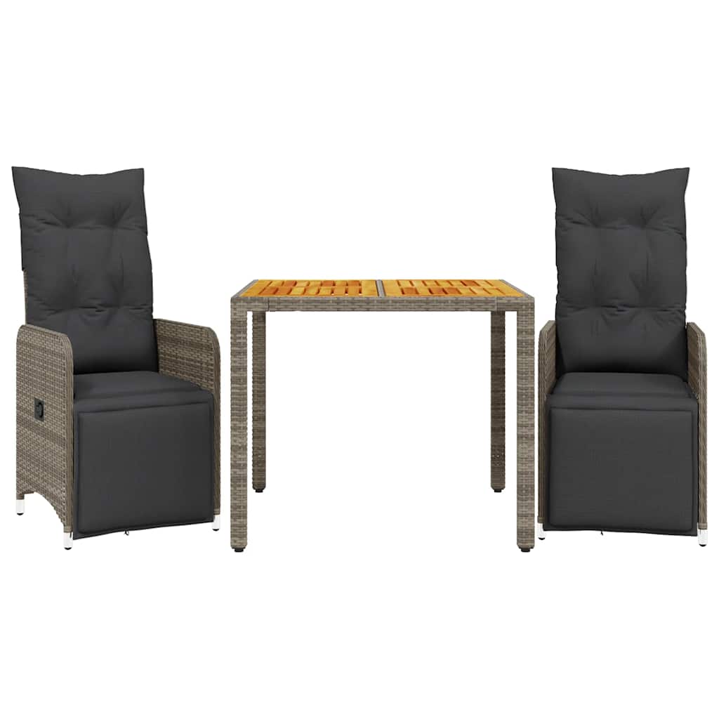8721102488832_a_en_hd_1 vidaXL 3 Piece Garden Bistro Set with Cushions Grey Poly Rattan - Image 2