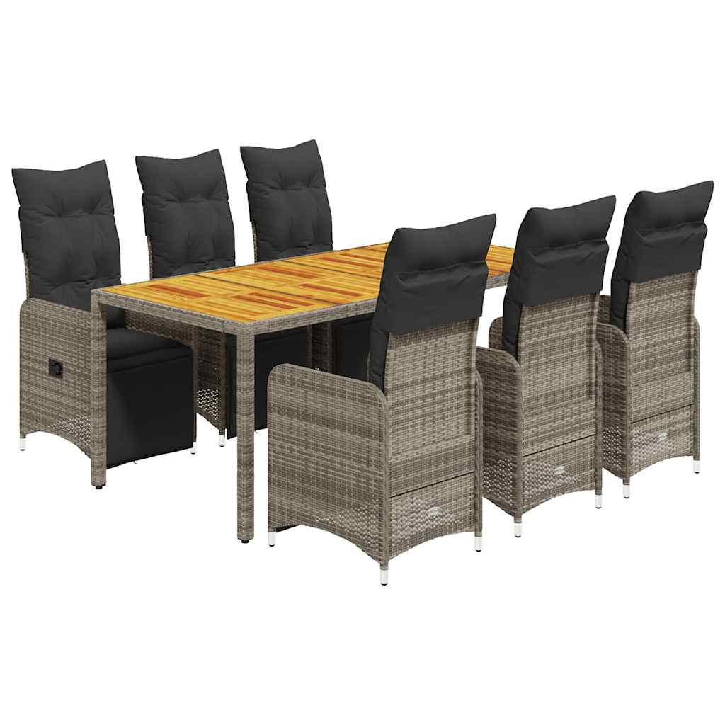 8721102488870_a_en_hd_1 vidaXL 7 Piece Garden Bistro Set with Cushions Grey Poly Rattan - Image 2