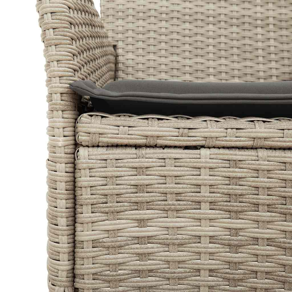 8721102490651_g_en_hd_3 vidaXL 5 Piece Garden Dining Set with Cushions Light Grey Poly Rattan and Glass - Image 5