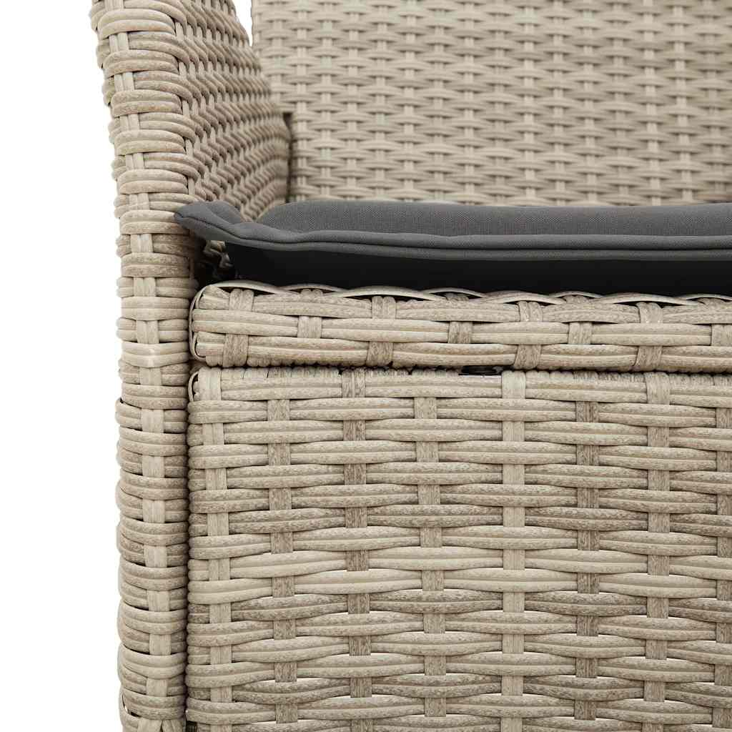 8721102490675_g_en_hd_3 vidaXL 7 Piece Garden Dining Set with Cushions Light Grey Poly Rattan and Glass - Image 5