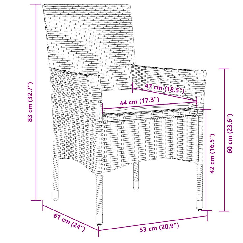 8721102490675_g_en_hd_6 vidaXL 7 Piece Garden Dining Set with Cushions Light Grey Poly Rattan and Glass - Image 8