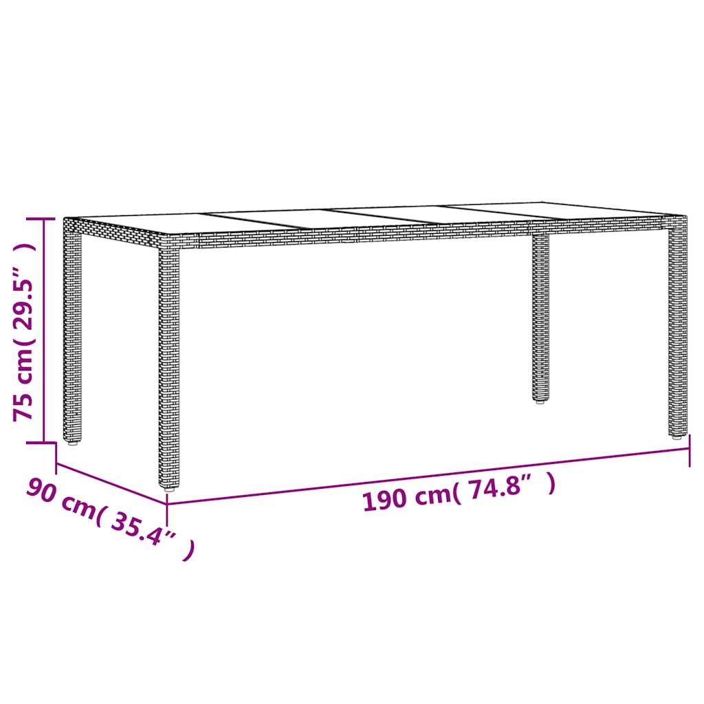 8721102490675_g_en_hd_7 vidaXL 7 Piece Garden Dining Set with Cushions Light Grey Poly Rattan and Glass - Image 9