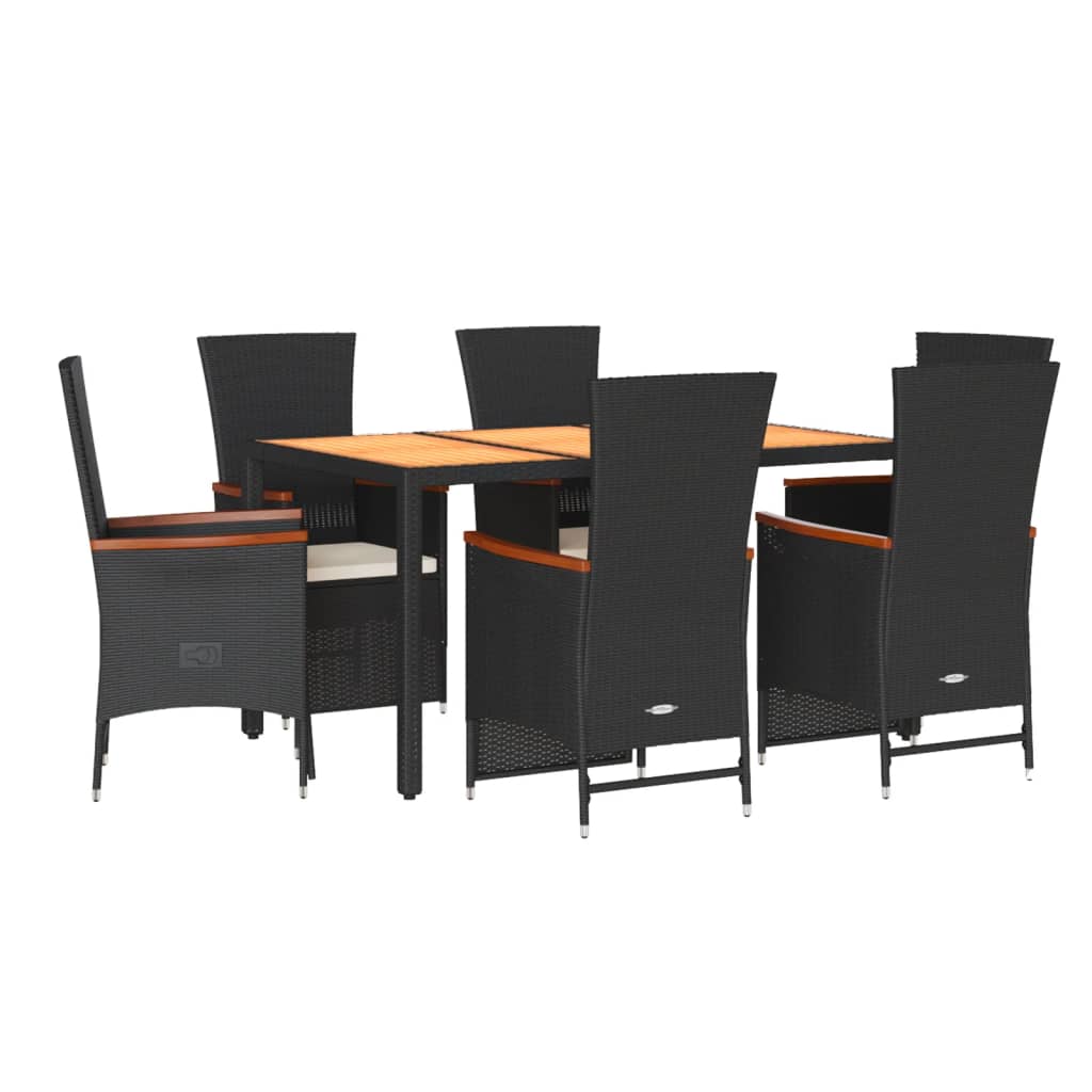 8721102492532_a_en_hd_1 vidaXL 7 Piece Garden Dining Set with Cushions Black Poly Rattan - Image 2