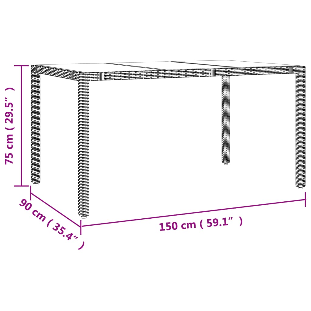 8721102492549_g_en_hd_4 vidaXL 5 Piece Garden Dining Set with Cushions Black Poly Rattan - Image 6