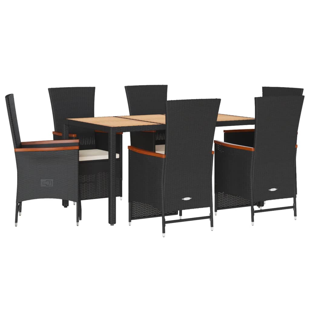 8721102492556_a_en_hd_1 vidaXL 7 Piece Garden Dining Set with Cushions Black Poly Rattan - Image 2