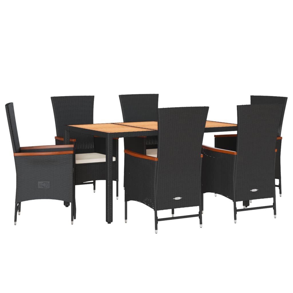 8721102492587_a_en_hd_1 vidaXL 7 Piece Garden Dining Set with Cushions Black Poly Rattan - Image 2