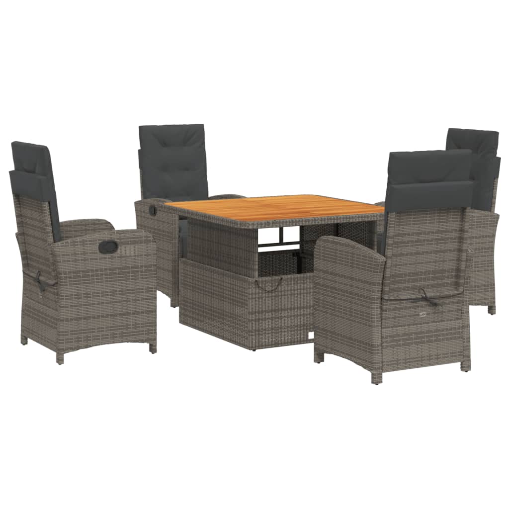 8721102499739_a_en_hd_1 vidaXL 5 Piece Garden Dining Set with Cushions Grey Poly Rattan - Image 2