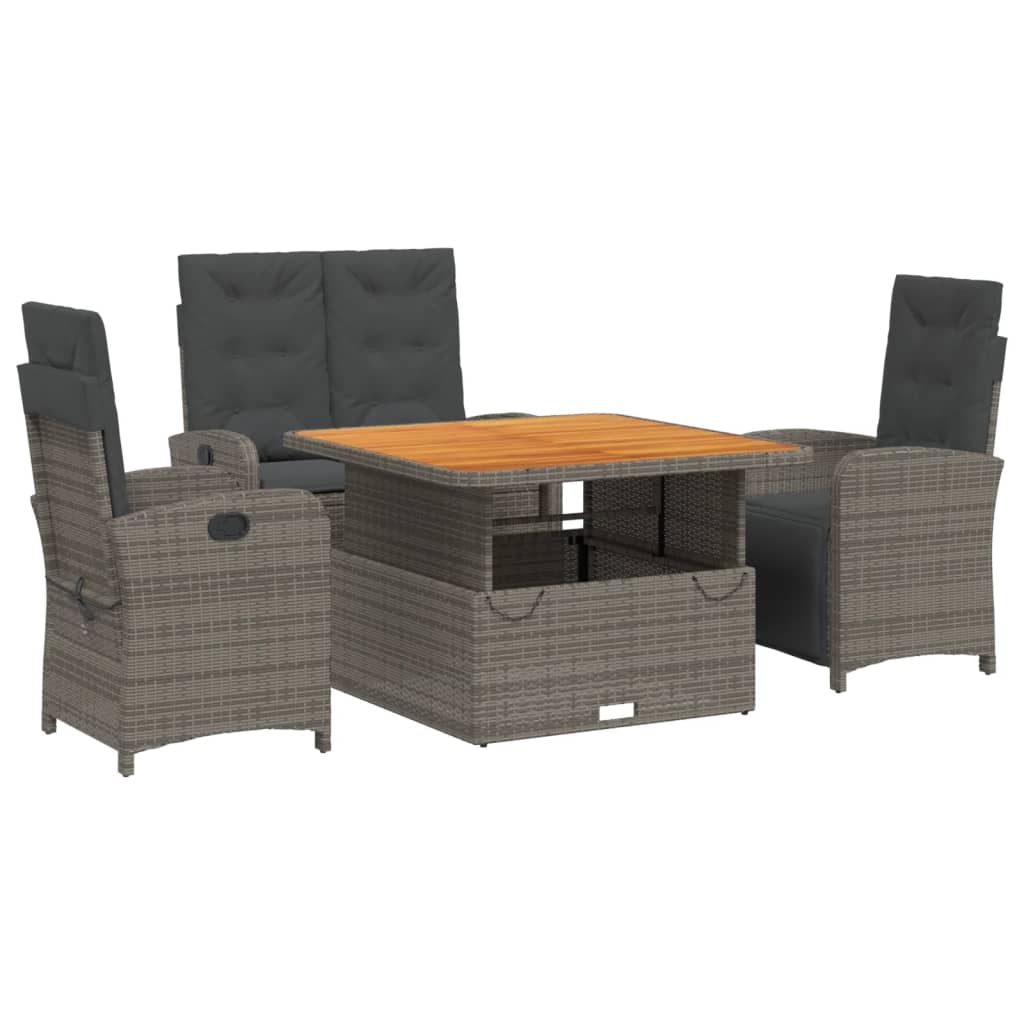 8721102499760_a_en_hd_1 vidaXL 4 Piece Garden Dining Set with Cushions Grey Poly Rattan - Image 2
