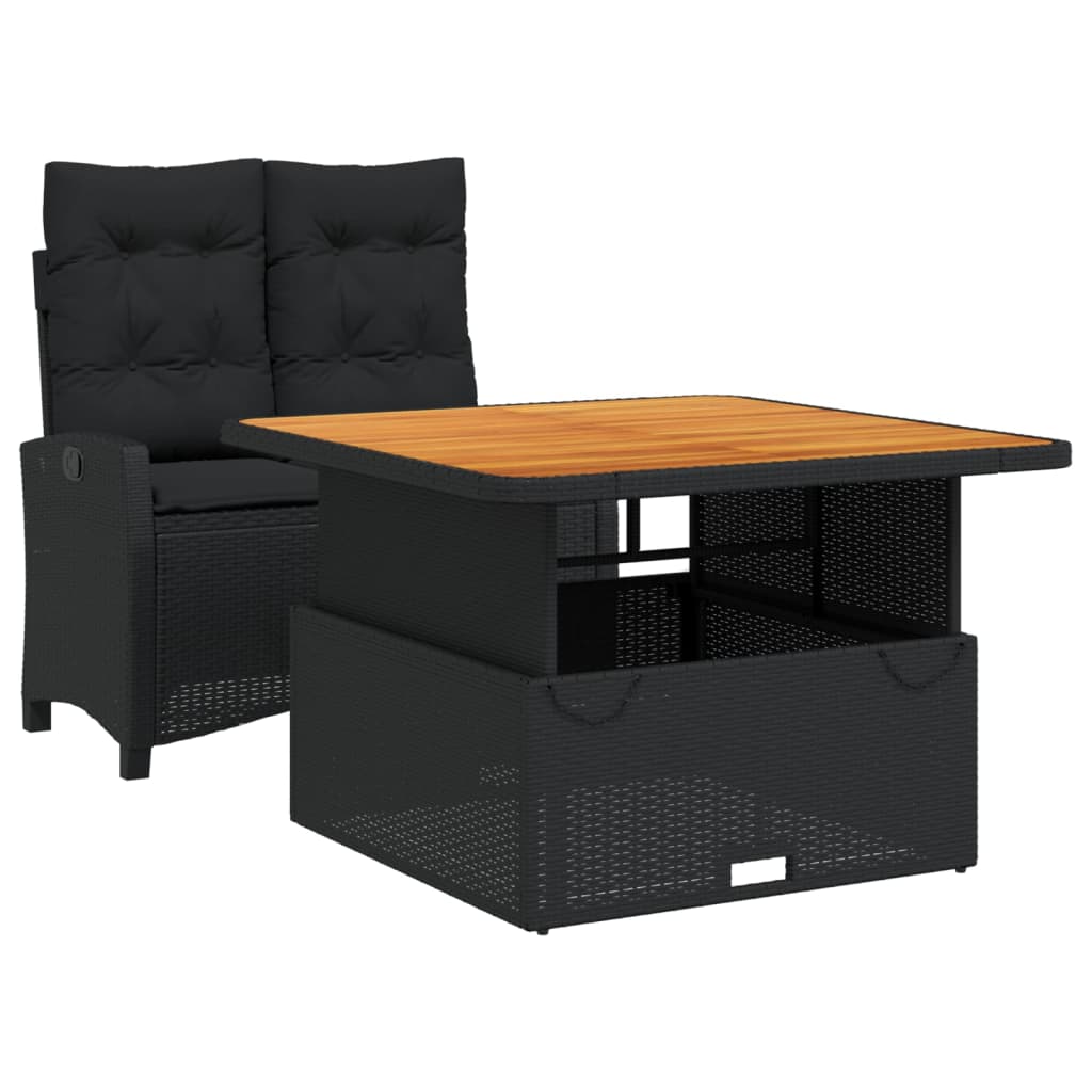 8721102500220_a_en_hd_1 vidaXL 2 Piece Garden Dining Set with Cushions Black Poly Rattan - Image 2