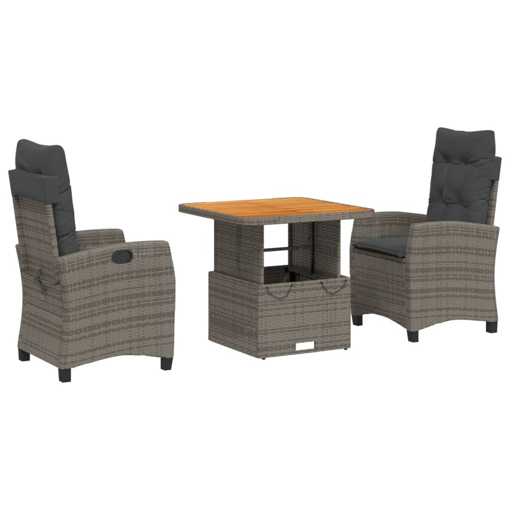 8721102500282_a_en_hd_1 vidaXL 3 Piece Garden Dining Set with Cushions Grey Poly Rattan - Image 2