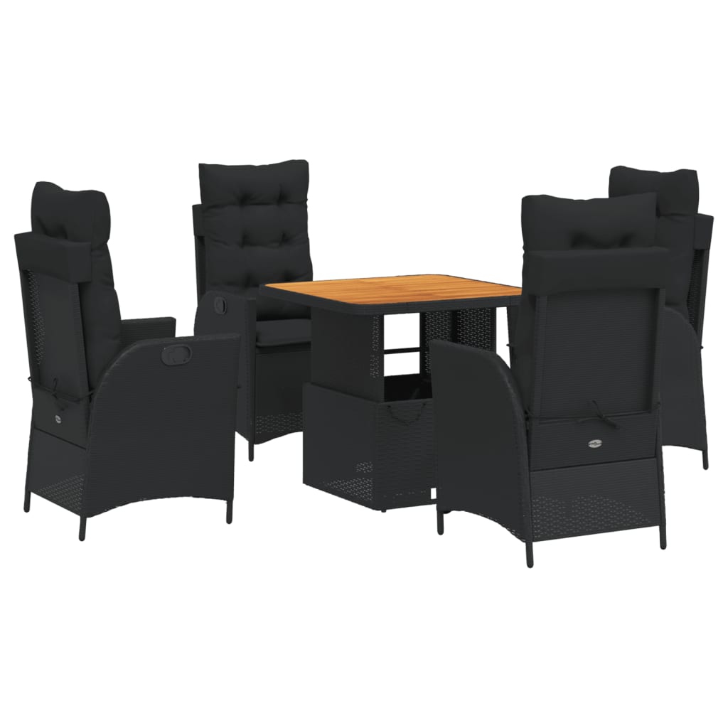 8721102500770_a_en_hd_1 vidaXL 5 Piece Garden Dining Set with Cushions Black Poly Rattan - Image 2