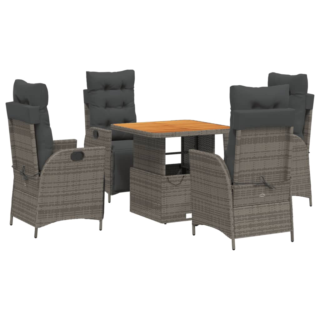 8721102500916_a_en_hd_1 vidaXL 5 Piece Garden Dining Set with Cushions Grey Poly Rattan - Image 2