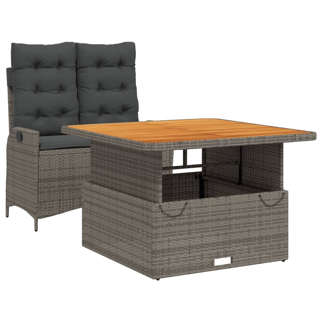 8721102500947_a_en_hd_1 vidaXL 2 Piece Garden Dining Set with Cushions Grey Poly Rattan - Image 2