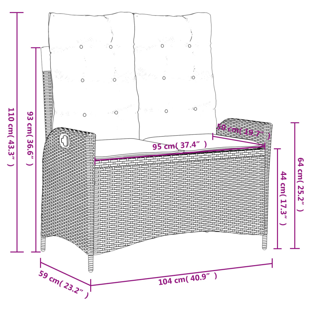 8721102500947_g_en_hd_8 vidaXL 2 Piece Garden Dining Set with Cushions Grey Poly Rattan - Image 10