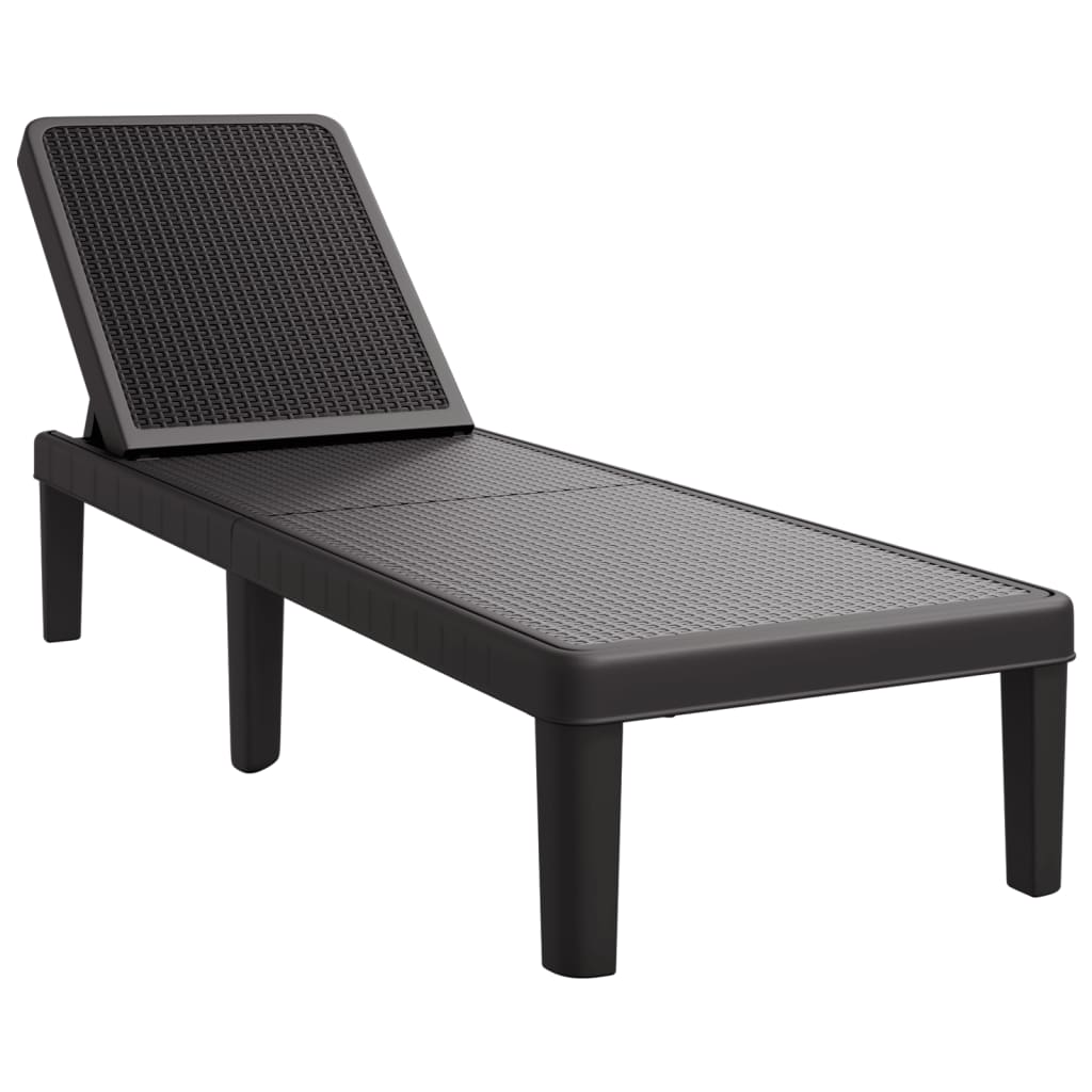 8721102554322_a_en_hd_1 vidaXL 4-Way Height Adjustable Sun Lounger 155.5x57x28 cm Polypropylene - Image 2