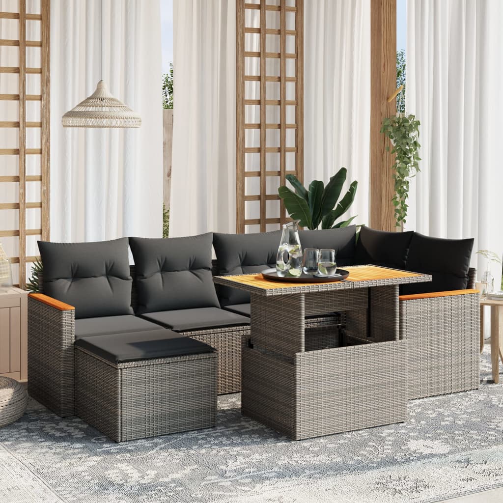 8721102579721_m_en_hd_1 vidaXL 7 Piece Garden Sofa Set with Cushions Grey Poly Rattan - Image 1