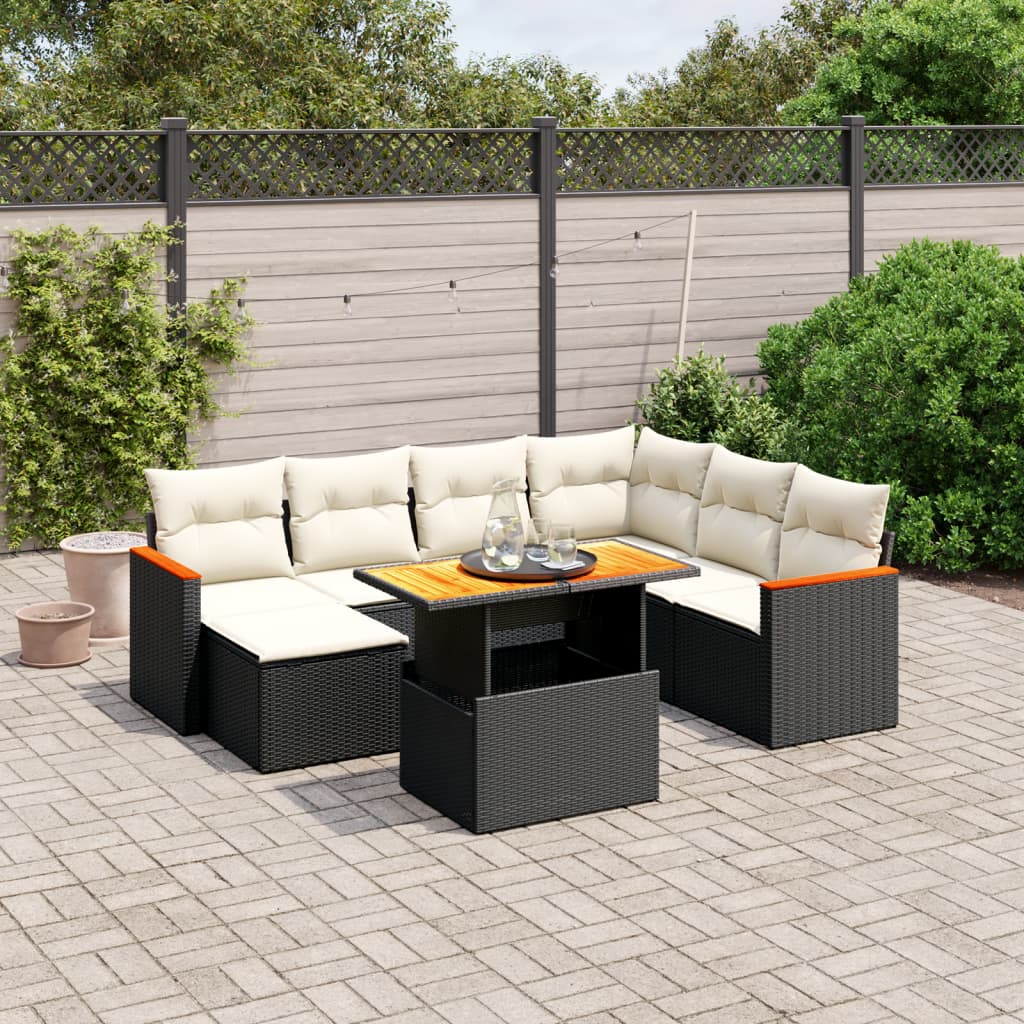 8721102579820_m_en_hd_1 vidaXL 8 Piece Garden Sofa Set with Cushions Black Poly Rattan - Image 1
