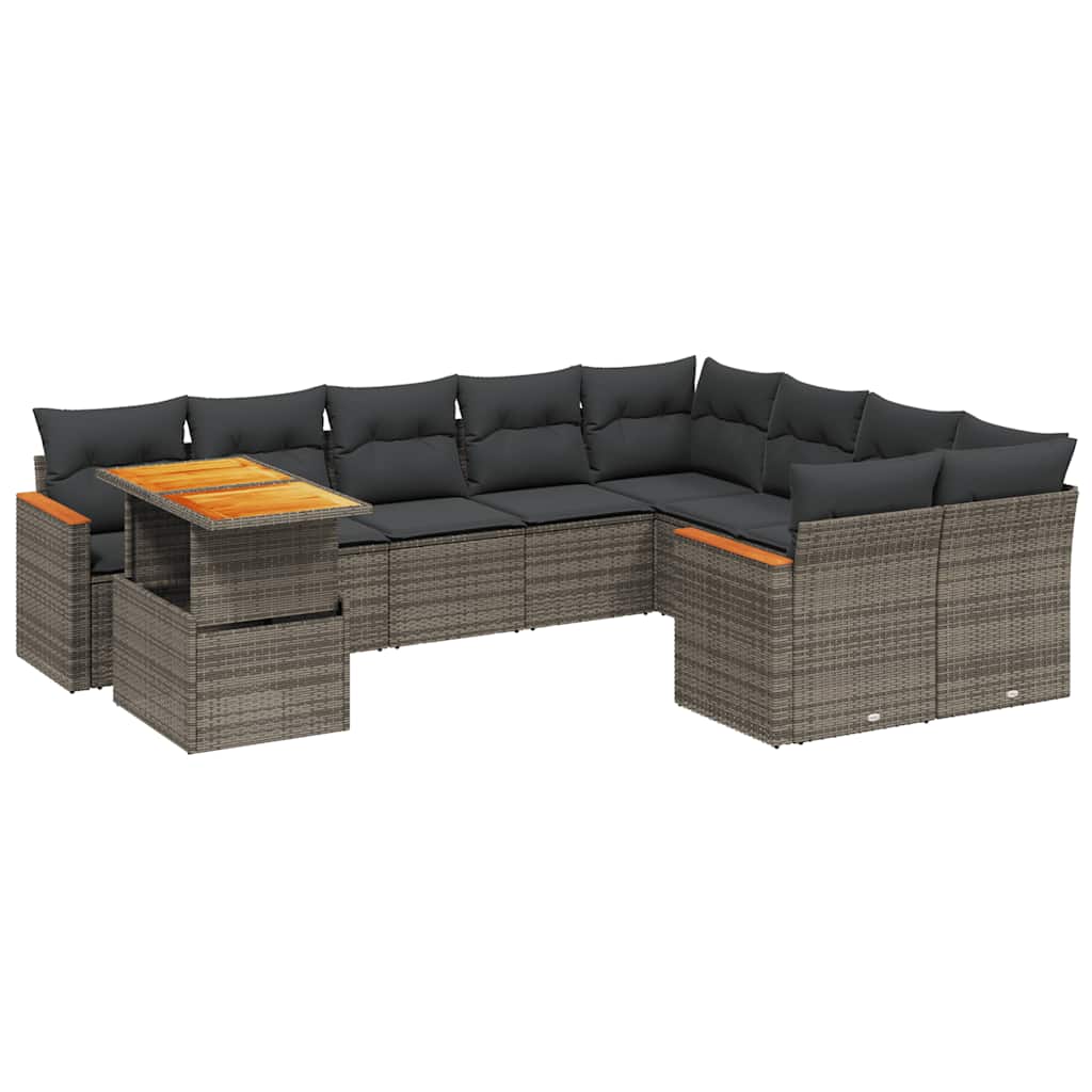 8721102580352_a_en_hd_1 vidaXL 10 Piece Garden Sofa Set with Cushions Grey Poly Rattan - Image 2
