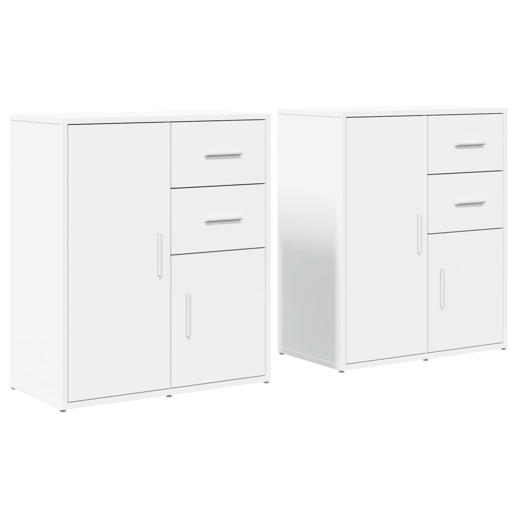 8721102594427_a_en_hd_1 vidaXL Sideboards 2 pcs White 60x31x70 cm Engineered Wood - Image 2