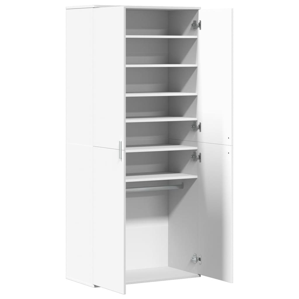 8721102595547_g_en_hd_5 vidaXL Shoe Cabinet White 80x39x178 cm Engineered Wood - Image 8