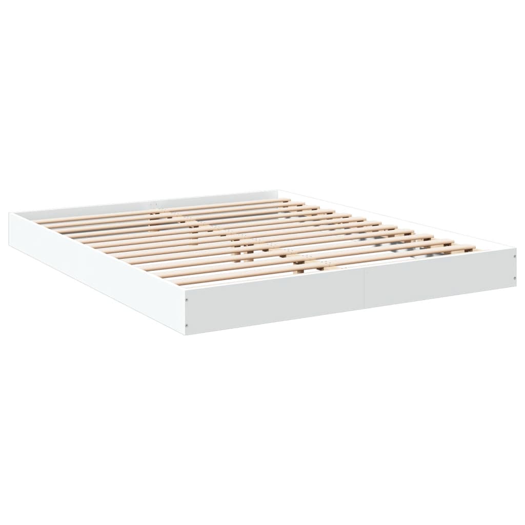 8721102598753_g_en_hd_1 vidaXL Bed Frame without Mattress White 150x200 cm Engineered Wood - Image 3