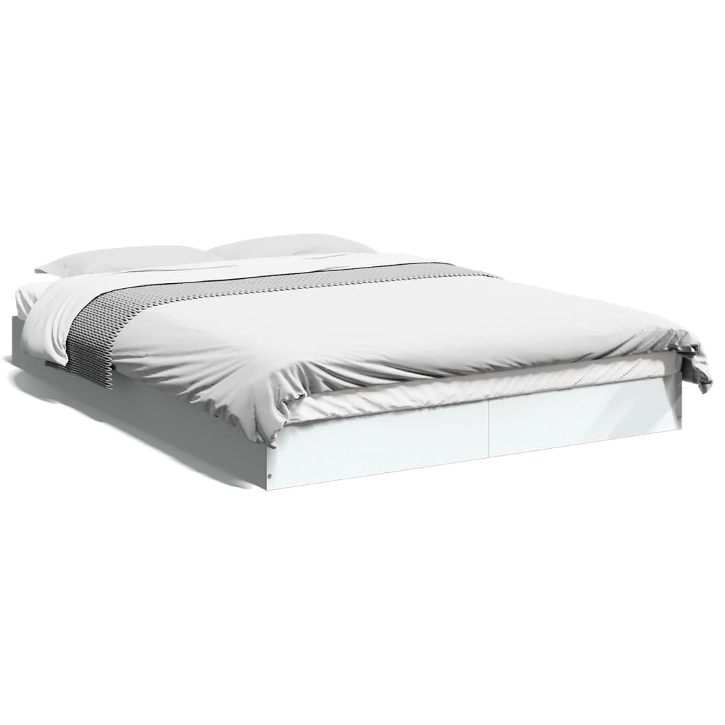 8721102599033_a_en_hd_1 vidaXL Bed Frame without Mattress White 135x190 cm Engineered Wood - Image 2