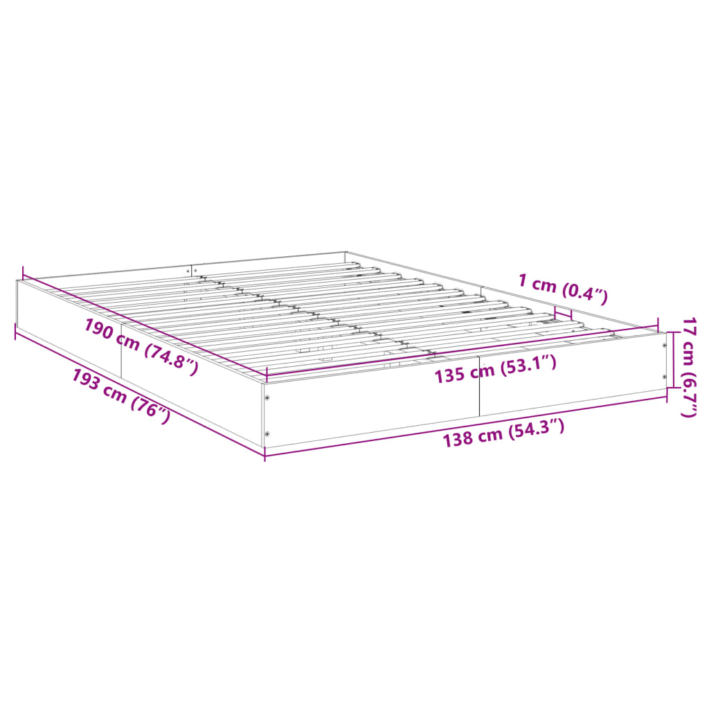 8721102599033_g_en_hd_8 vidaXL Bed Frame without Mattress White 135x190 cm Engineered Wood - Image 10