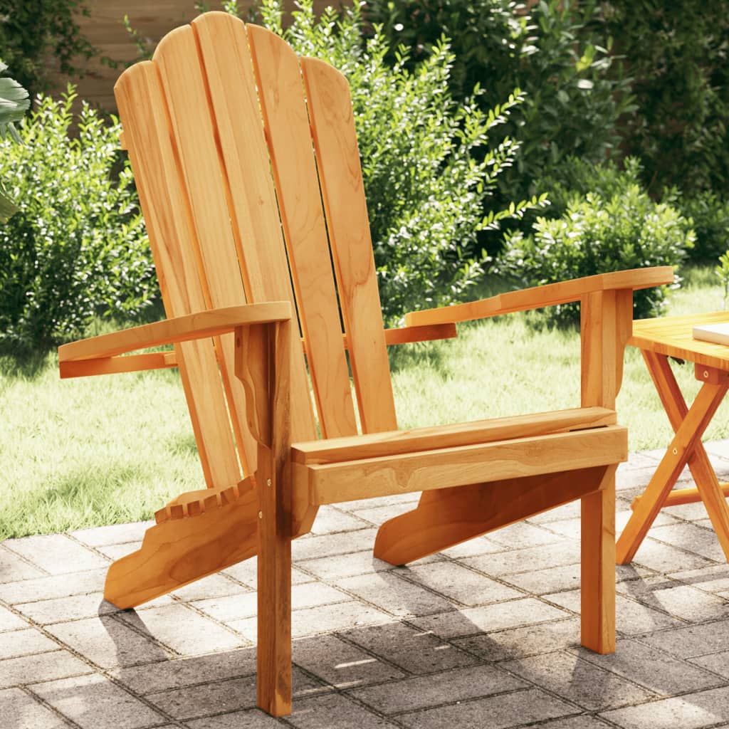 vidaXL Garden Adirondack Chair 77x78x95 cm Solid Wood Teak