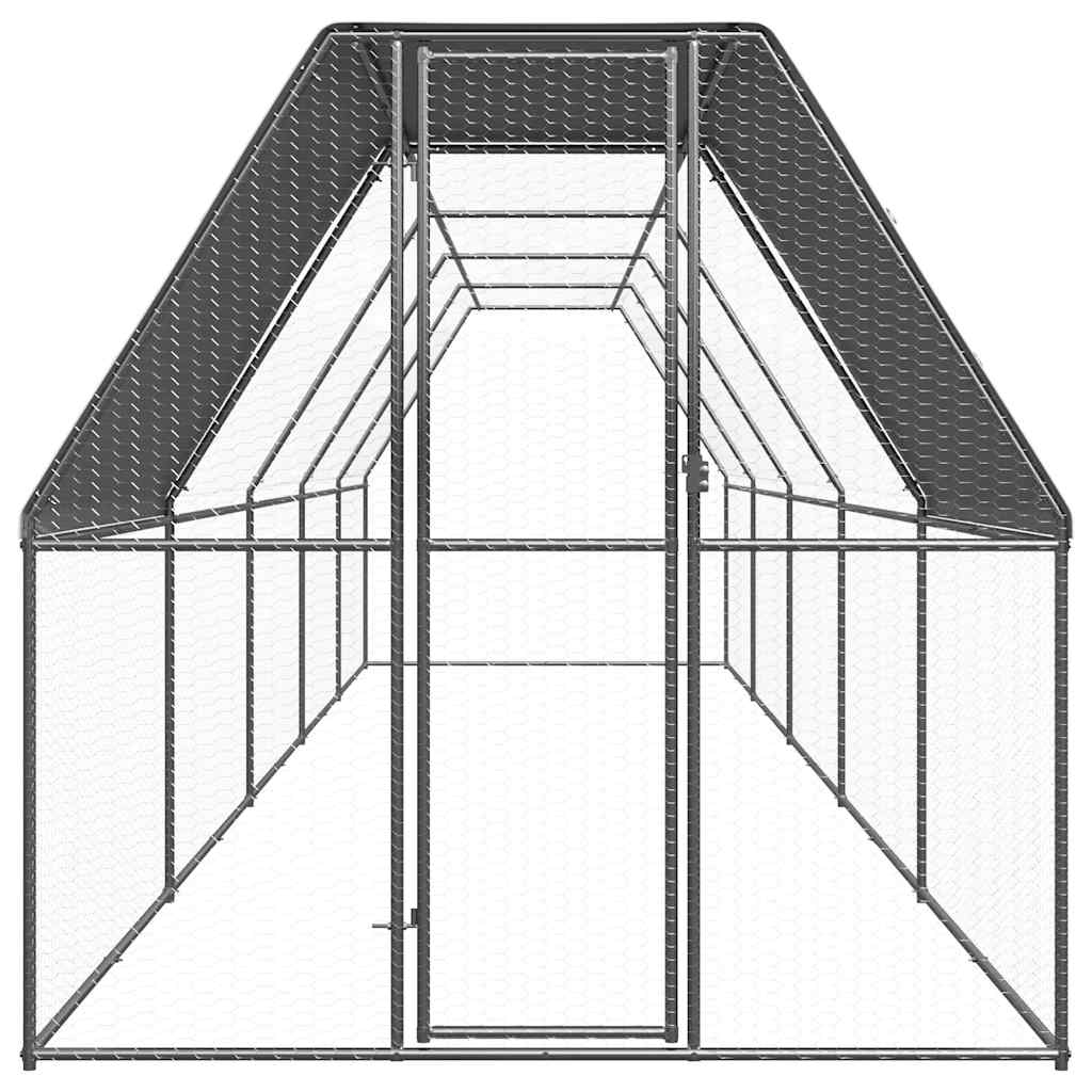 8721102608155_g_en_hd_1 vidaXL Chicken Cage 2x10x2 m Galvanised Steel - Image 2