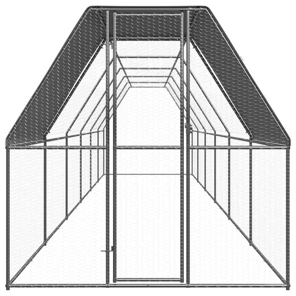 8721102608162_g_en_hd_1 vidaXL Chicken Cage 2x12x2 m Galvanised Steel - Image 2