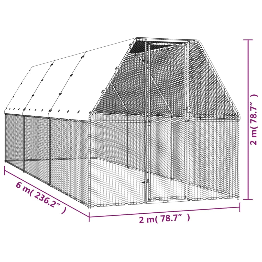 8721102608230_g_en_hd_4 vidaXL Chicken Cage 2x6x2 m Galvanised Steel - Image 5