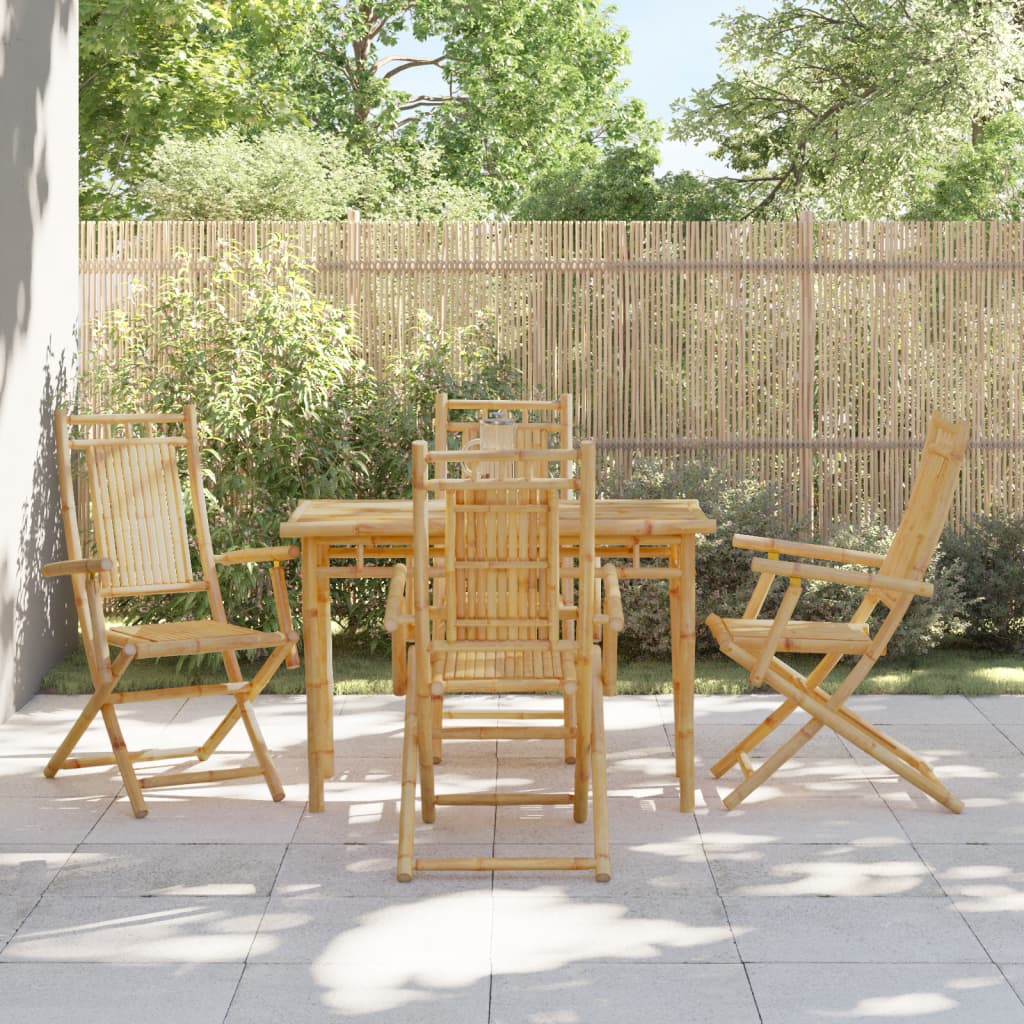 8721102608353_m_en_hd_1 vidaXL Folding Garden Chairs 4 pcs 53x66x99 cm Bamboo - Image 1