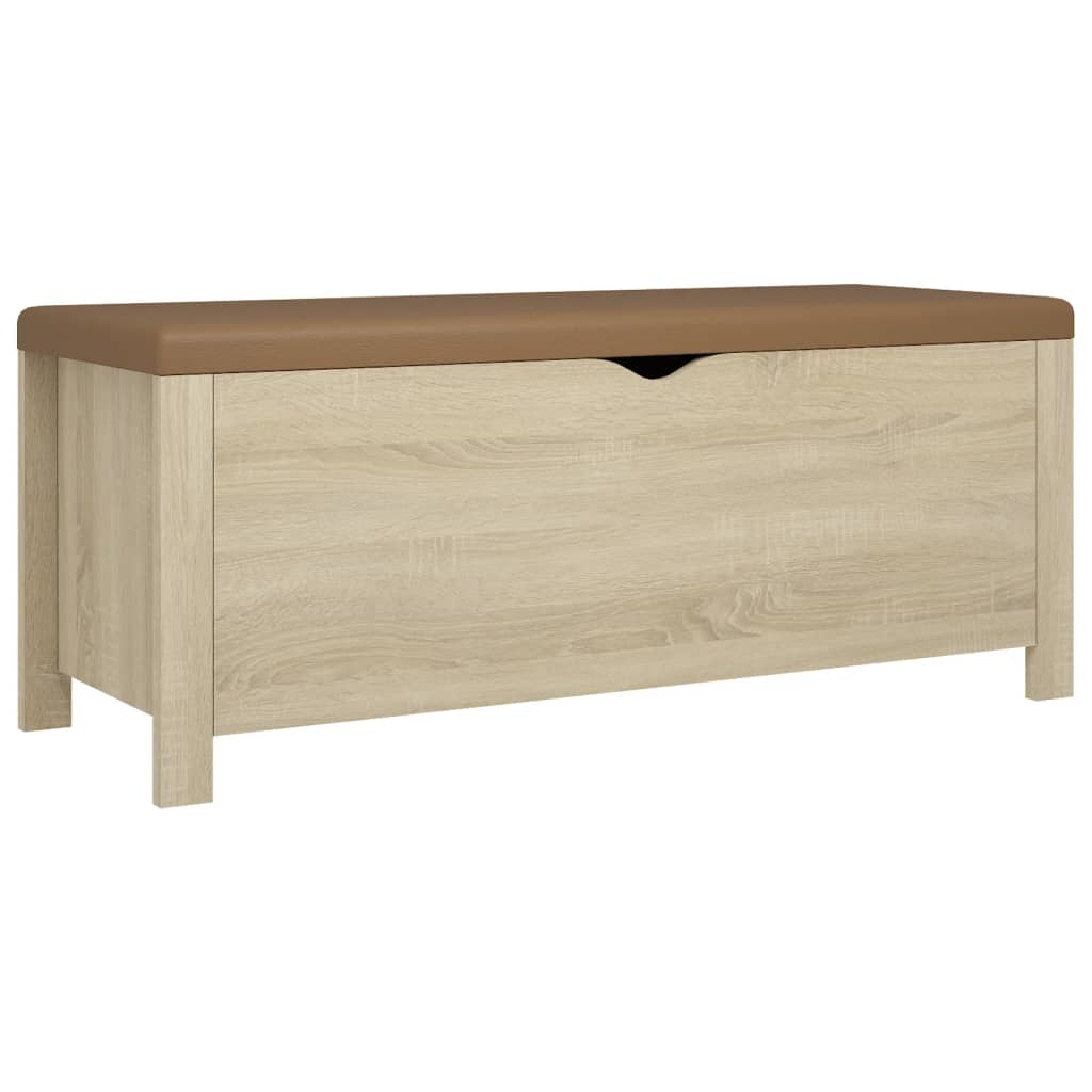 8721102608612_a_en_hd_1 vidaXL Storage Box with Cushion Sonoma Oak 105x40x45 cm - Image 2