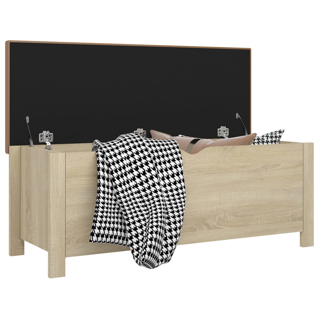 8721102608612_g_en_hd_1 vidaXL Storage Box with Cushion Sonoma Oak 105x40x45 cm - Image 3