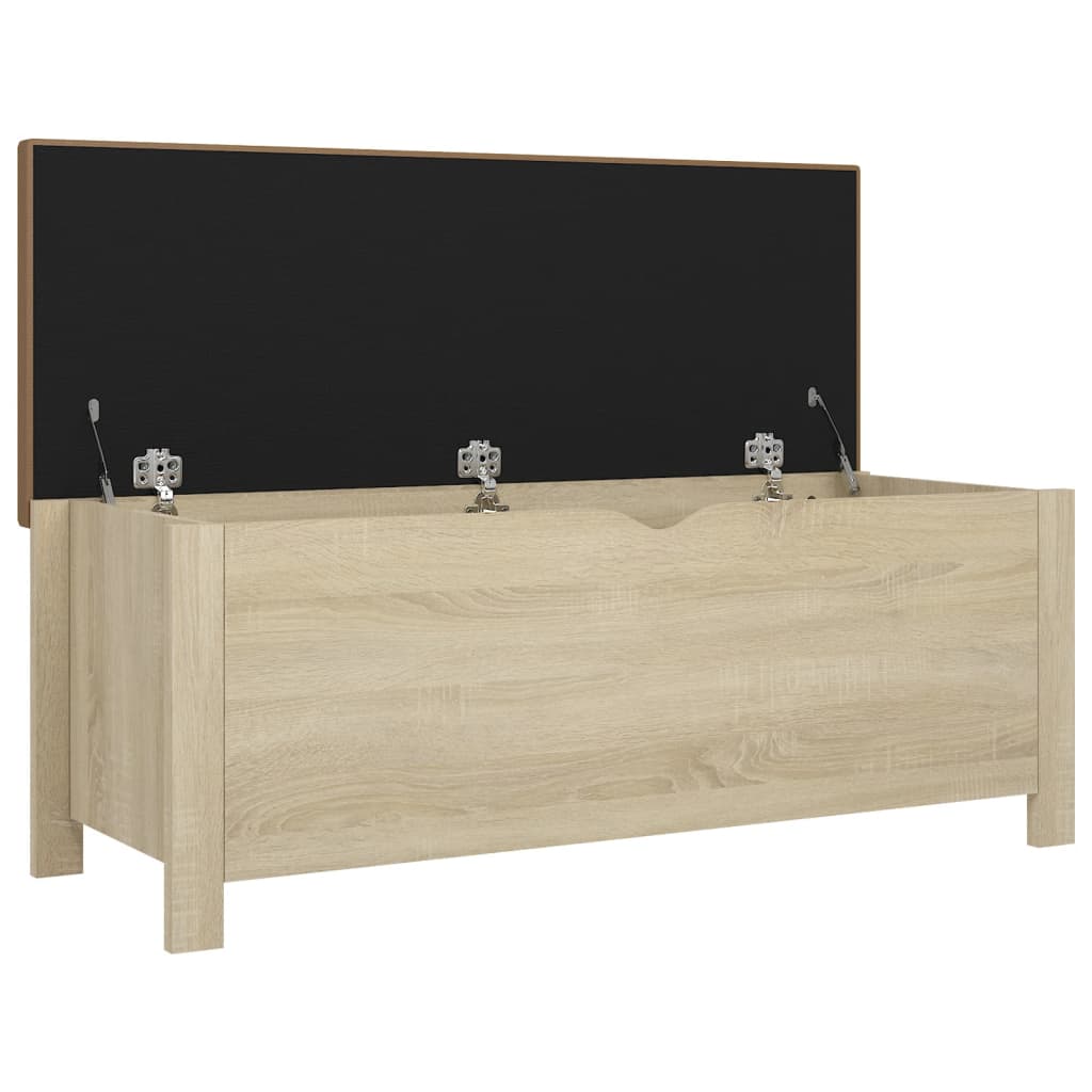8721102608612_g_en_hd_2 vidaXL Storage Box with Cushion Sonoma Oak 105x40x45 cm - Image 4