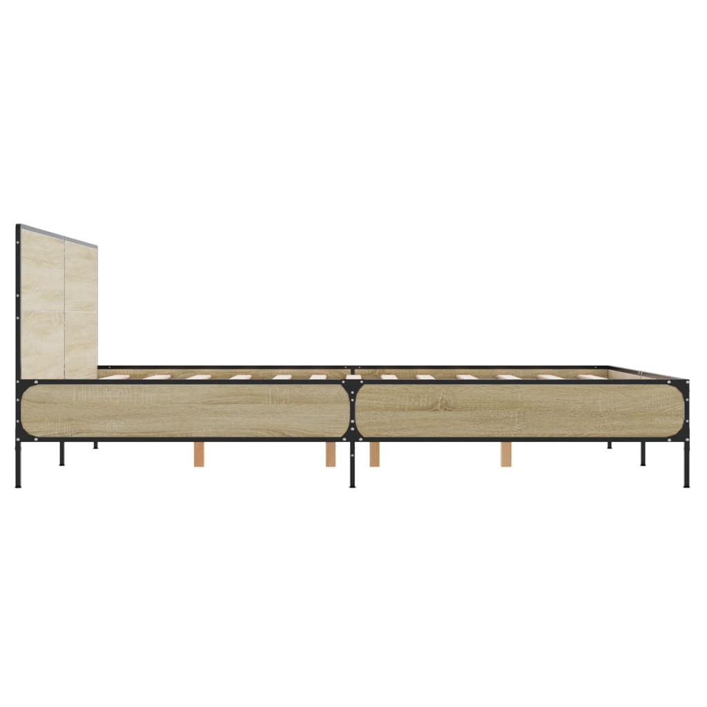 8721102612992_g_en_hd_3 vidaXL Bed Frame without Mattress Sonoma Oak 150x200 cm - Image 5