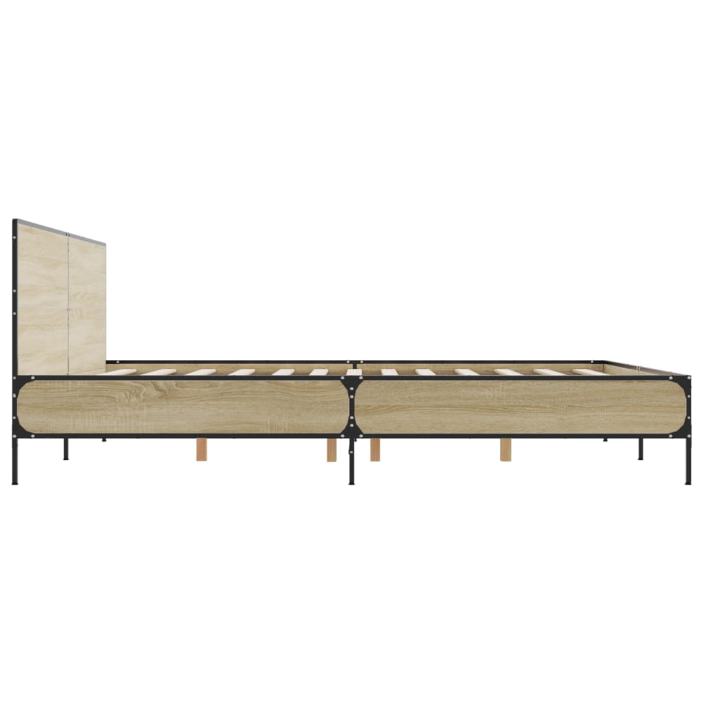 8721102613098_g_en_hd_3 vidaXL Bed Frame without Mattress Sonoma Oak 183x203 cm King - Image 5