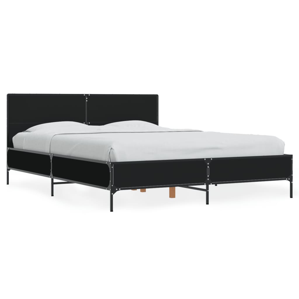 8721102613234_a_en_hd_1 vidaXL Bed Frame without Mattress Black 135x190 cm - Image 2