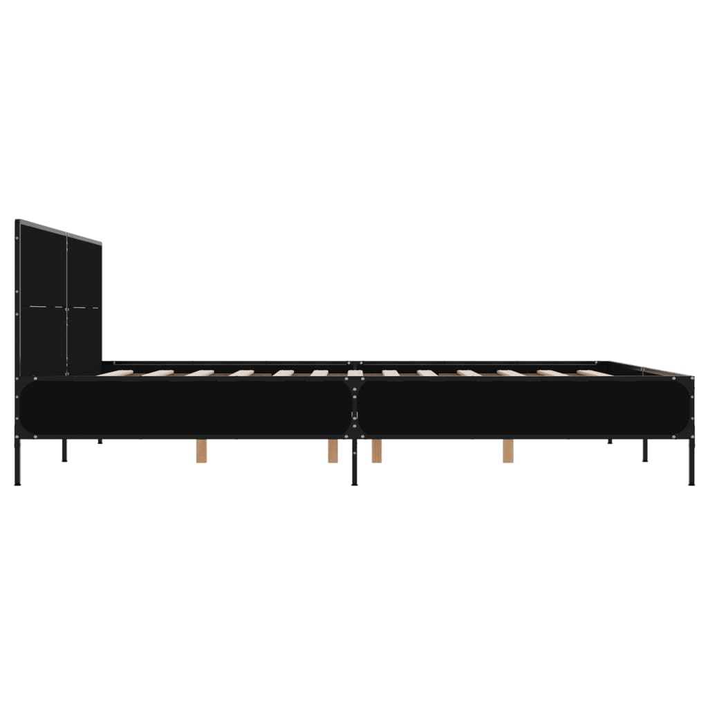 8721102613234_g_en_hd_3 vidaXL Bed Frame without Mattress Black 135x190 cm - Image 5