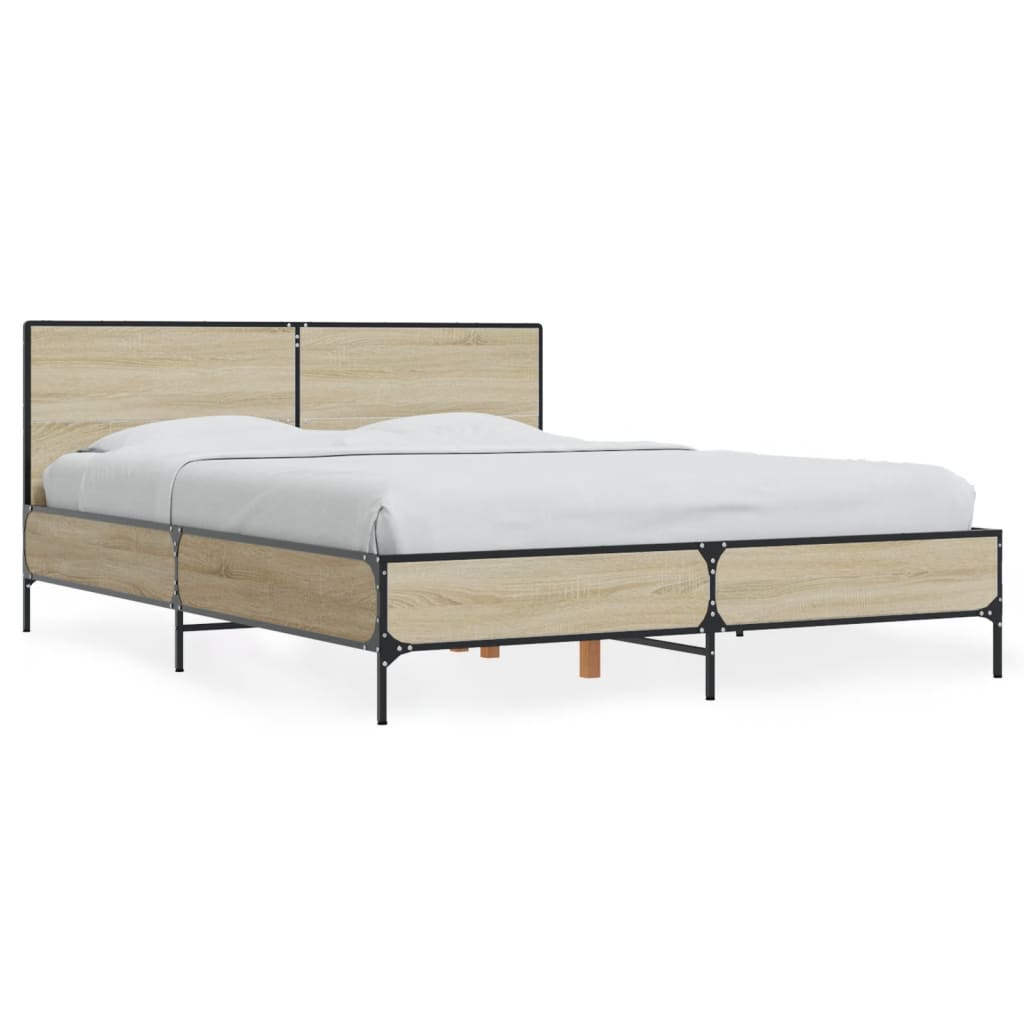 8721102613241_a_en_hd_1 vidaXL Bed Frame without Mattress Sonoma Oak 135x190 cm - Image 2